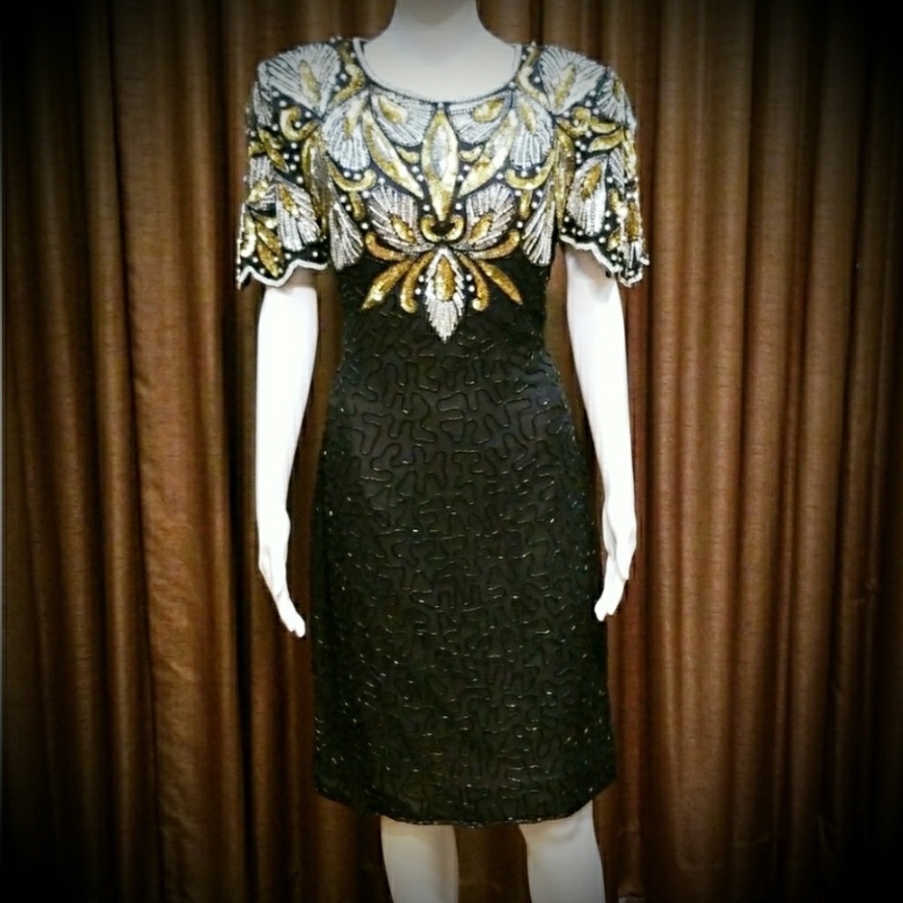 Lawrence Kazar sequined dress